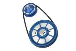 EMPI Color Matched Pulley Kit Blue Anodized, for Type 1 VW