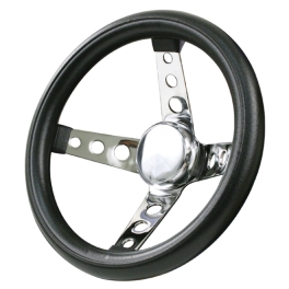 Steering Wheel, 11-3/4 Diameteer, 3-3/4 Dish 4 Spoke 3 Bolt