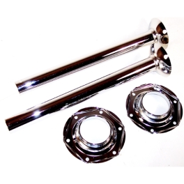 Chrome Swing Axle Tubes, Sold As A Pair