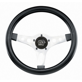 Steering Wheel, 13 Diameter, 3-1/2 Dish, 5 Bolt, Chrome