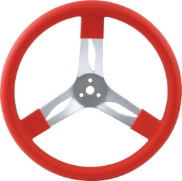 Red 15 In  Aluminum Steering Wheel 68-0011