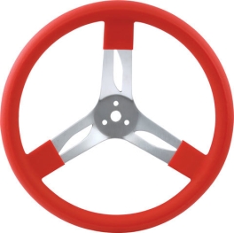Red 17 In  Aluminum Steering Wheel 68-0021