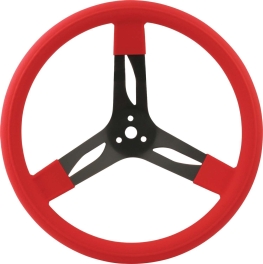 Red 15 In  Steel Steering Wheel 68-0031