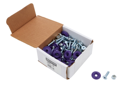 ALLSTAR PERFORMANCE ALL18687-50 Countersunk Bolt Kit Purple 50pk ALL18687-50