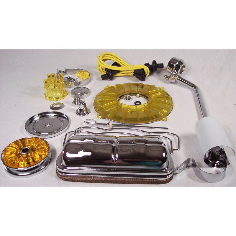 Super Color & Chrome Dress Up Kit, Yellow, for Aircooled VW