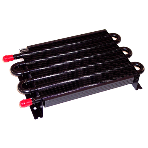 6 Pass Oil Cooler, with Barbed Fittings