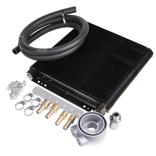 Oil Cooler Kit, 48 Plate Mesa Cooler with Sandwich Adapter