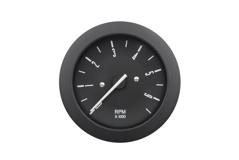 86mm 0-6000 RPM Tachometer with Black Dial For Type 2 Bay
