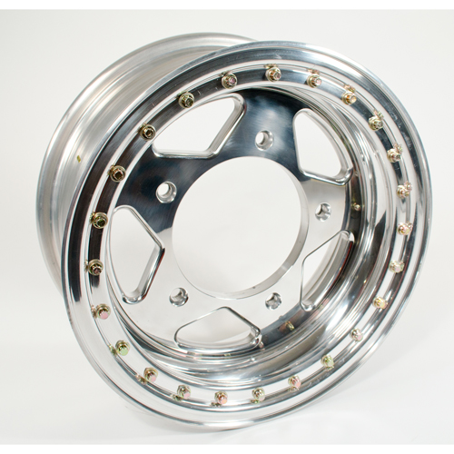 15 X 5.5 Aluminum Beadlock Wheel, 5 On 205mm, 3.5 BS