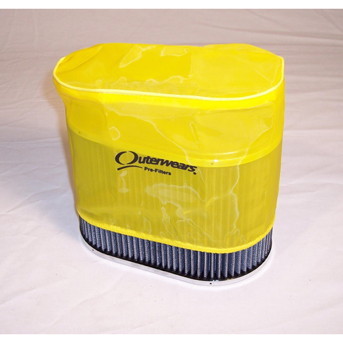 Outerwear Pre-Filter, 5.5 X 9 Oval, 6 Tall, Yellow