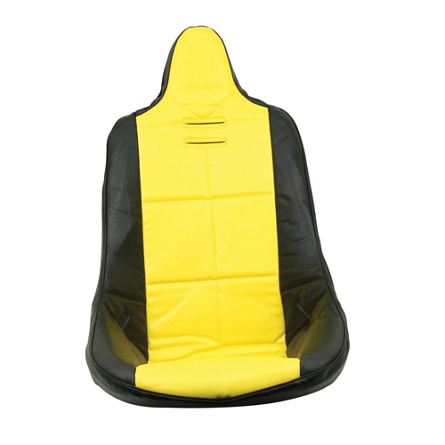 High Back Poly Seat Cover, Yellow