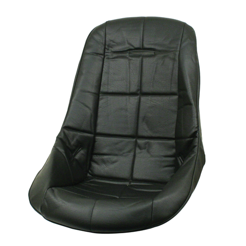 Low Back Poly Seat Cover, Black