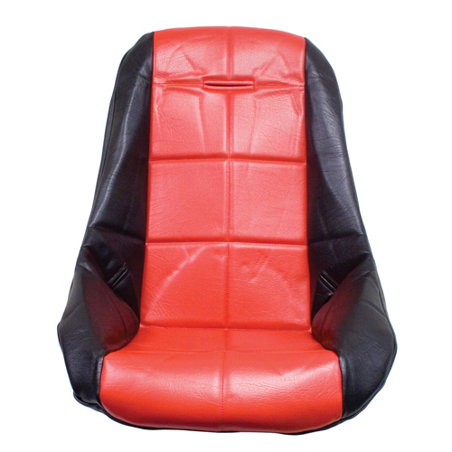 Low Back Poly Seat Cover, Red