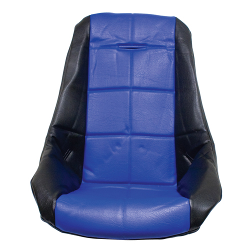 Low Back Poly Seat Cover, Blue