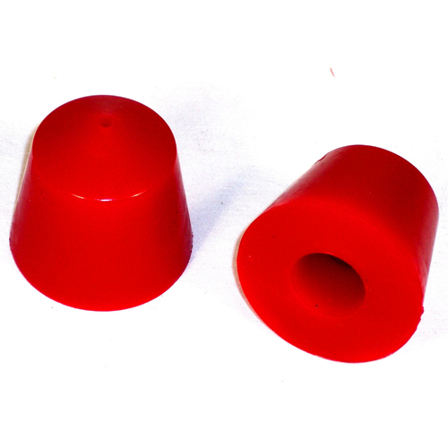 Bump Stops, Front for Beetle 56-65 King Pin, Red, Pair