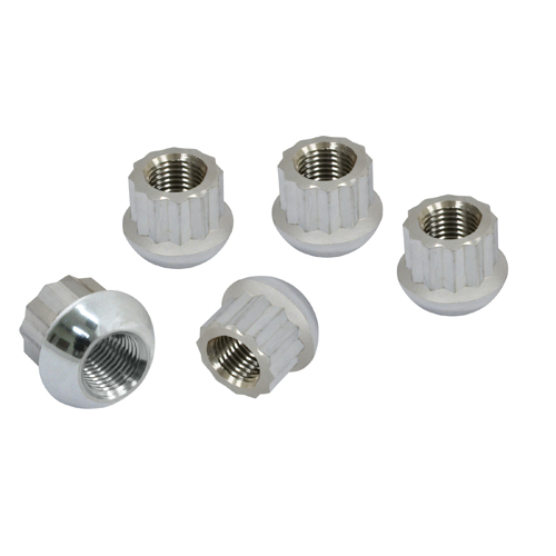 Alloy Lug Nuts, Chrome 14mm - 1.5, 12 Point Ball Seat