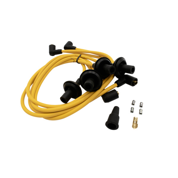 Pertronix 7mm Spark Plug Wires Yellow, Fits Standard VW Caps VW Beetle