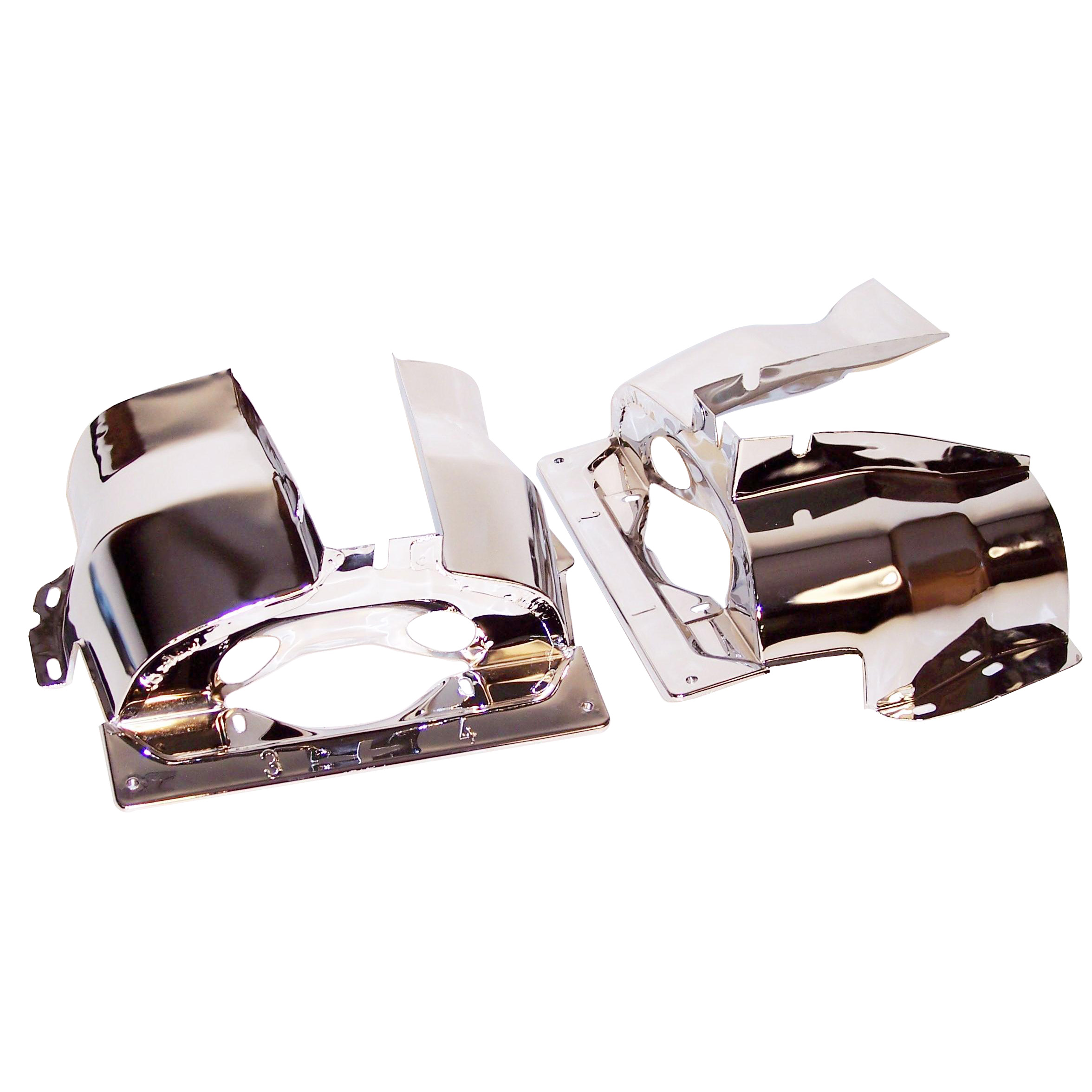 Dual Port Cylinder Shroud for Type 1 VW, Chrome VW Beetle, VW Bug