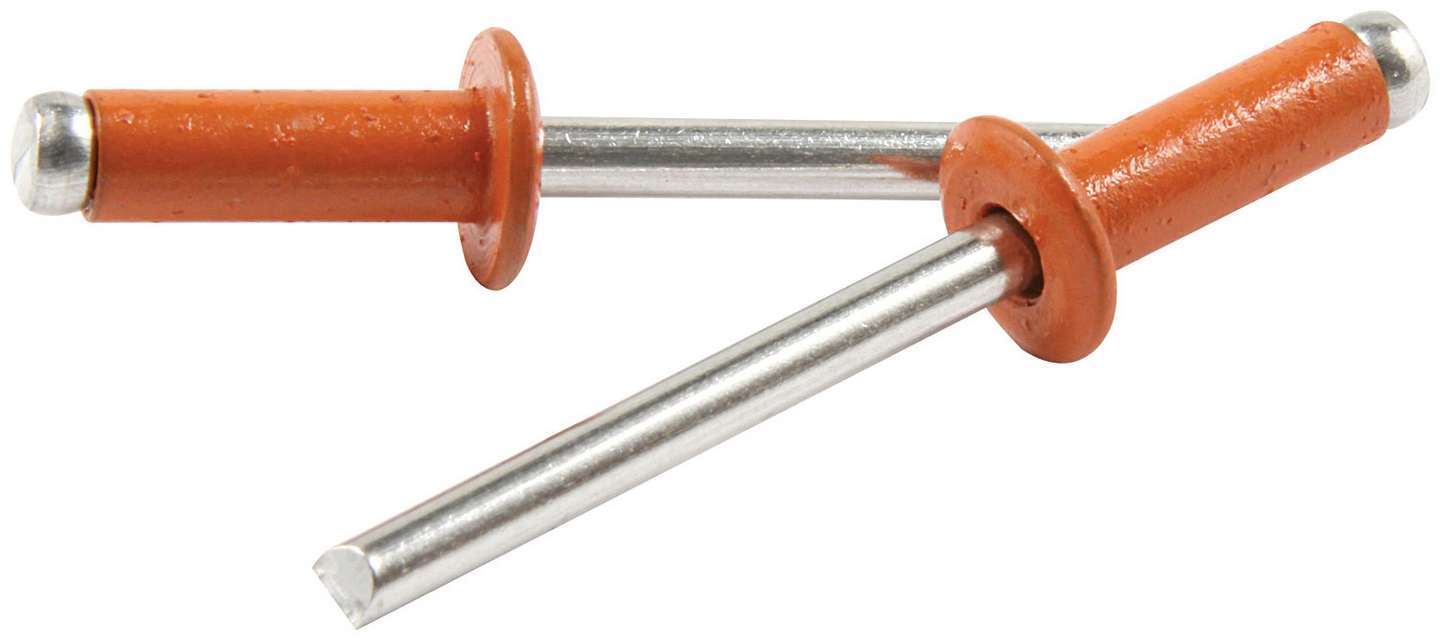 Small Head Rivet Orange Aluminum 250pk ALL18137