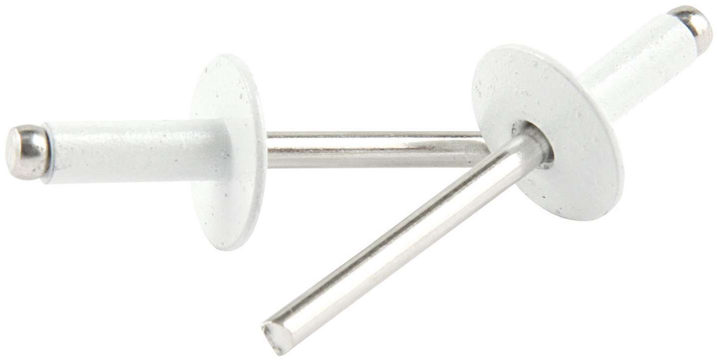 Large Head Rivet White Aluminum 250pk ALL18158