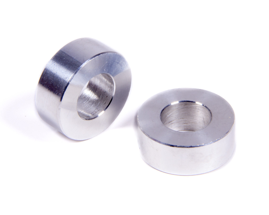Flat Spacers Aluminum 3/8in Thick 1/2in ID 1in OD ALL18764