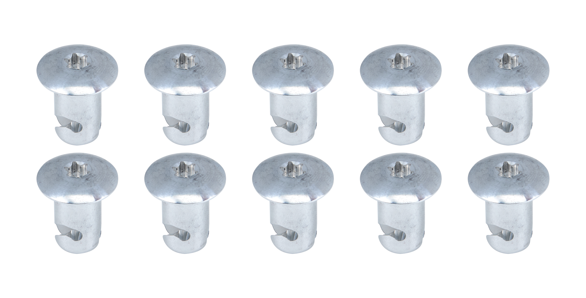 Oval Head T-30 Torx Fast. 7/16.500in 10pk Aluminum ALL19071