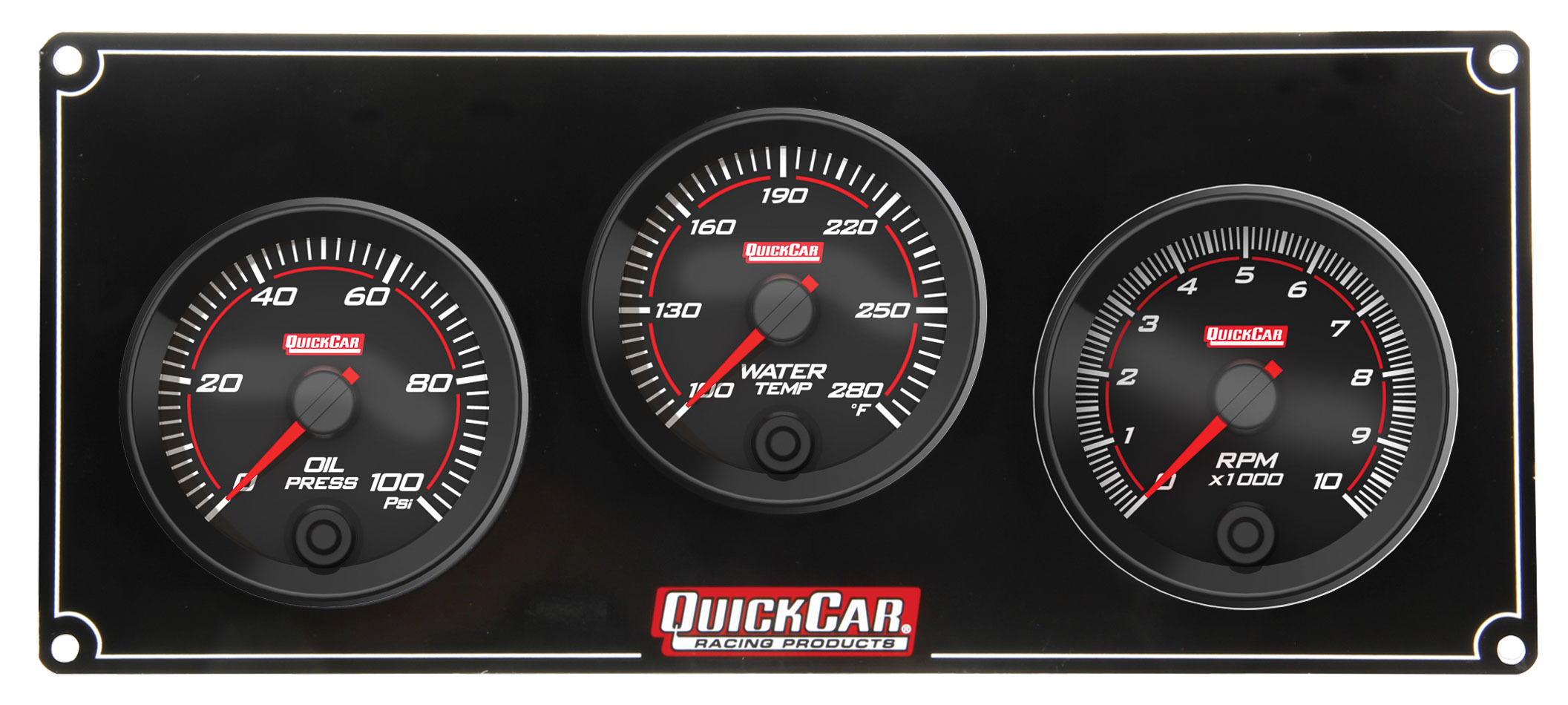 Redline 2-1 Gauge Panel OP/WT w/ Recall Tach 69-2231