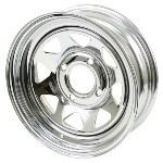 CHROME STEEL VW WHEELS 4 BOLT