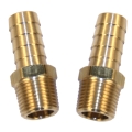 Barbed Fittings, 3/8 Npt with 3/8 Barbed End, 2 Pack