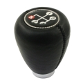 Shift Knob, with Gear Pattern, Fits 7, 10, 12mm Thread Brown