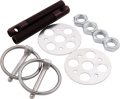 ALLSTAR PERFORMANCE ALL18473 Lightweight Aluminum Hood Pin Kit 3/8in Black ALL18473