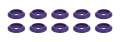 ALLSTAR PERFORMANCE ALL18852 Body Bolt Washer Plastic Purple 10pk ALL18852