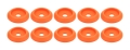 ALLSTAR PERFORMANCE ALL18854 Body Bolt Washer Plastic Fluorescent Orange 10pk ALL18854
