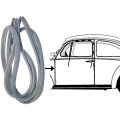 Foreign Parts Distributors 111-831-721A Door Seal, Left Side, fits Beetle 47-66