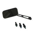 IAP AC857820B Side Mirror, Rectangular with Billet Arm, Black, Each