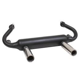 2 Tip Exhaust System, for Type VW Engines Stainless Tips