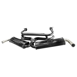 Dual Quiet Exhaust System, For Type 1, Raw