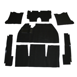 Carpet Kit, 7 Piece, for Beetle 69-72, Black