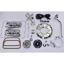 Super Color & Chrome Dress Up Kit, Grey, for Aircooled VW