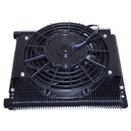 Oil Cooler Element, 96 Plate Mesa Style, with Electric Fan