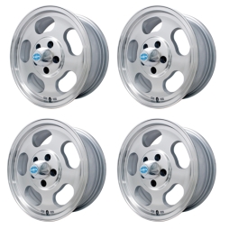 EMPI Dish Wheels 5.5 Wide, Fits 5 On 112mm VW