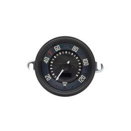 115mm Speedometer 0-120 KMH with Black Dial Chrome Bezel