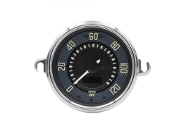 115mm Speedometer 0-120 MPH with Black Dial Chrome Bezel