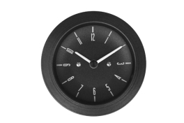 86mm Time Clock for Type 2, Black Dial