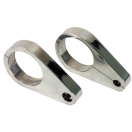 Aluminum Mirror Mount, Clamp On for 1-1/2 Tube, Pair