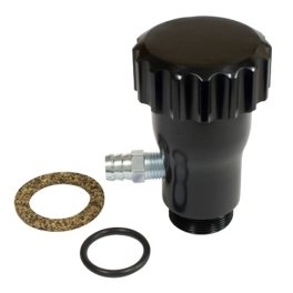 Oil Filler Extension, Black Anodized, Fits Aircooled VW
