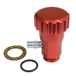 Oil Filler Extension, Red Anodized, Fits Aircooled VW