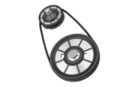 EMPI Color Matched Pulley Kit Black Anodized, for Type 1 VW