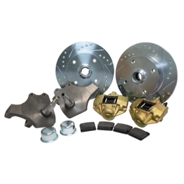 Drop Spindle Disc Brake Kit, 4 On 130mm for Ball Joint 66-77