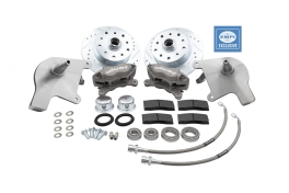 Wilwood Front Brake Kit, 66 and Later Ball Joint, Drop Black